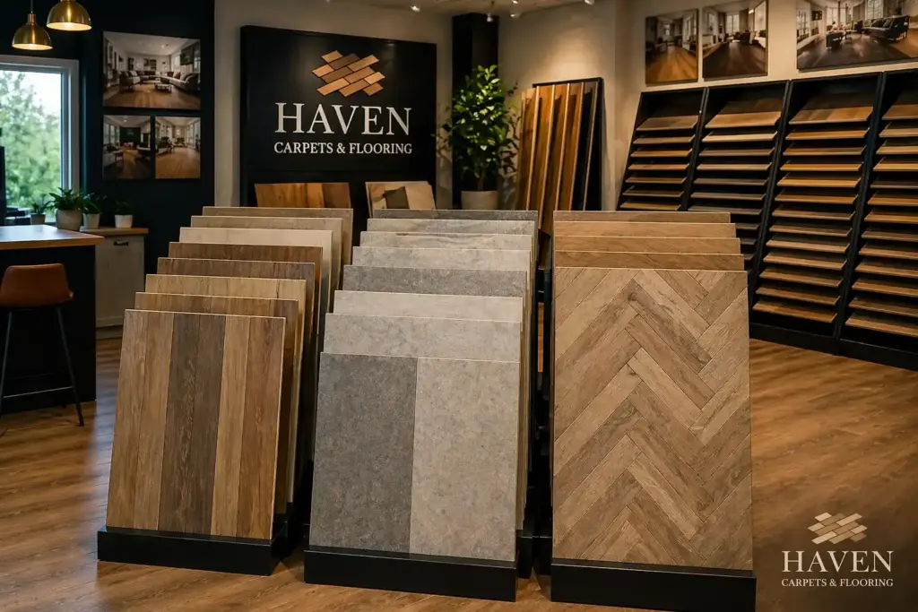 Haven Flooring Sample Display in Liverpool Showroom